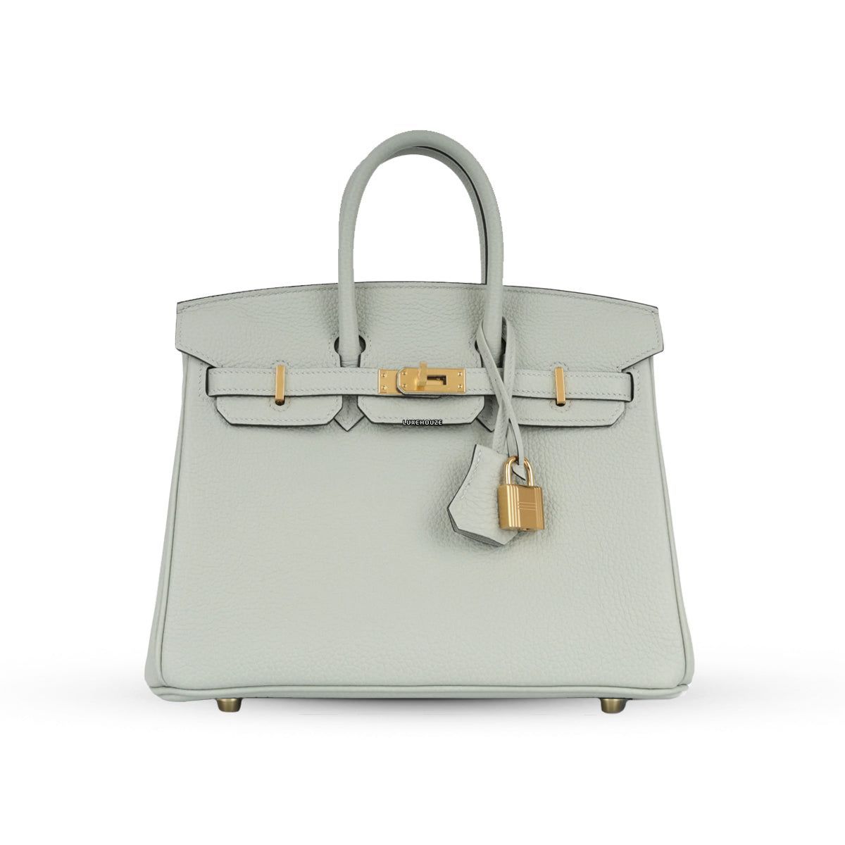 Tas Hermes Birkin 25 Gris Neve Togo GHW B Original di Luxehouze Indonesia