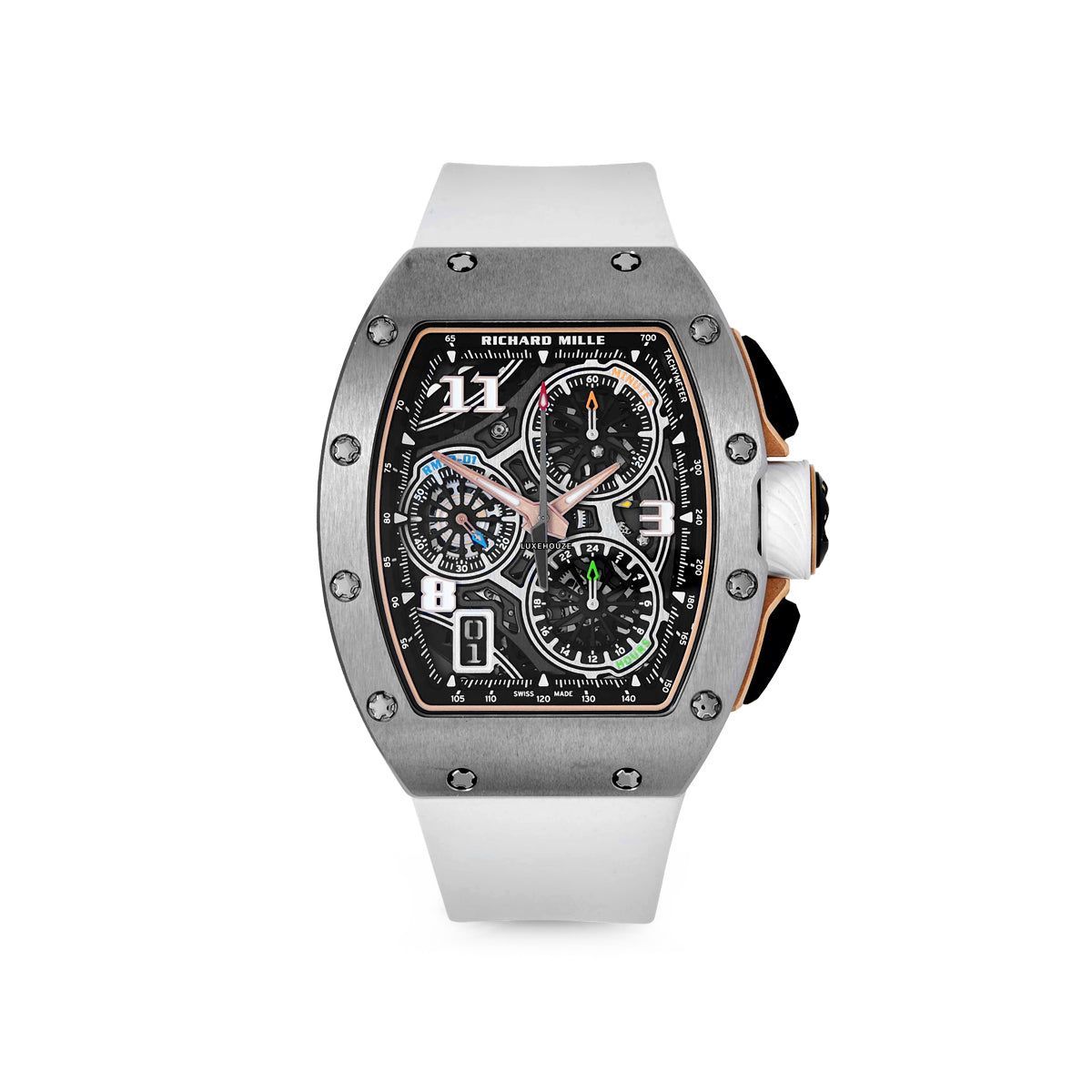 Jam Tangan Richard Mille RM72 01 Titanium Transparan Asli di Luxehouze Indonesia