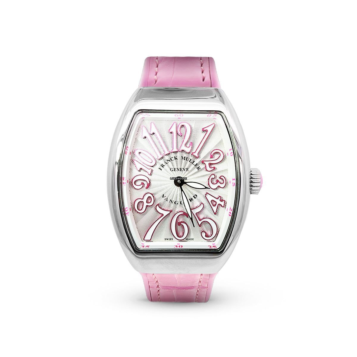 Jam Tangan Franck Muller Vanguard V 32 QZ AC.RS BLC.BLC RS White