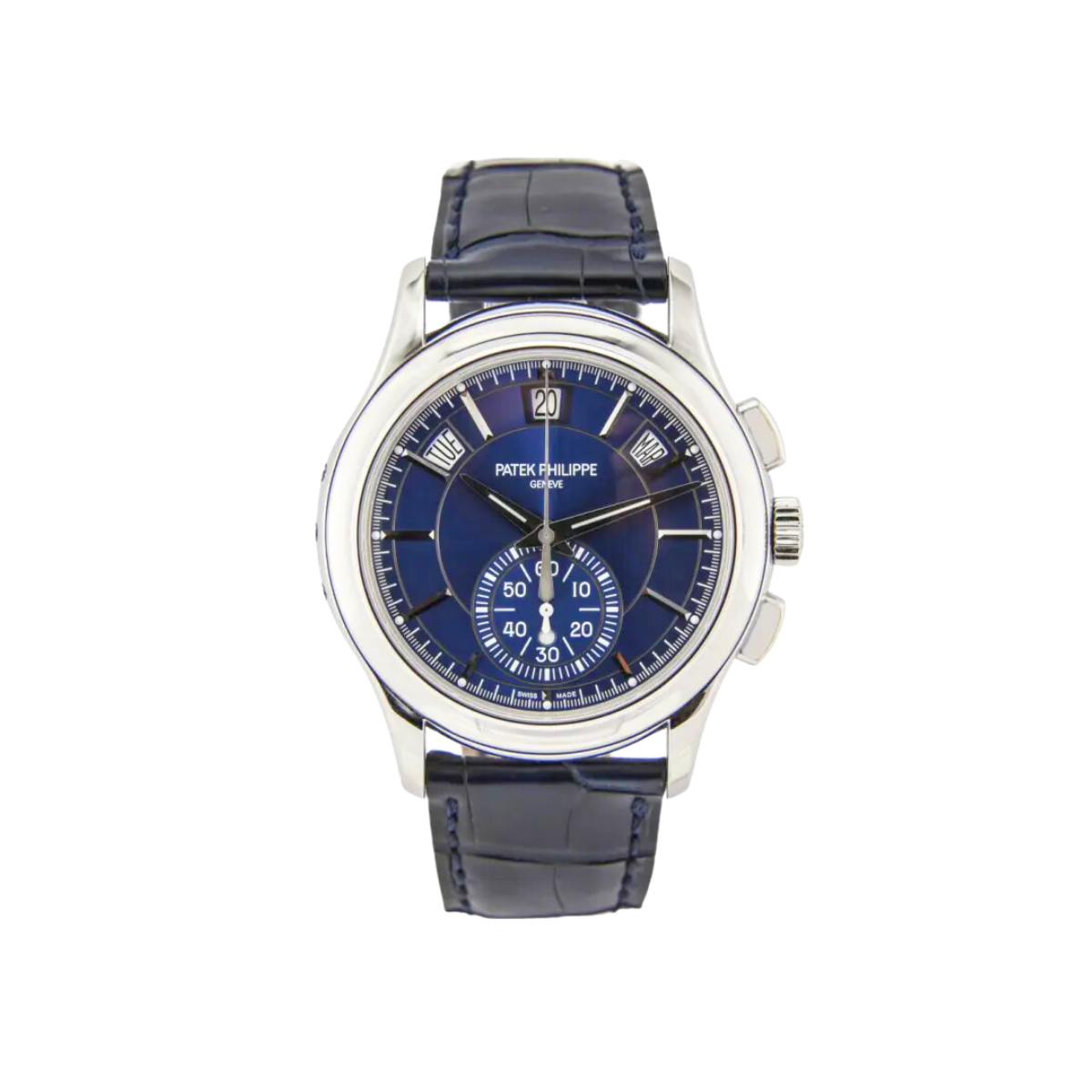 Patek Philippe Complications Blue Dial Annual Calendar Platinum Men's Watch 5905P-001 | WatchGuyNYC