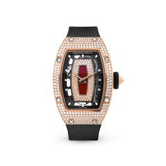 Richard Mille RM07-01 Rose Gold Full Set Diamonds (Red Lips)