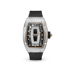 Richard Mille RM07-01 White Gold Medium Set Diamonds Black Lips