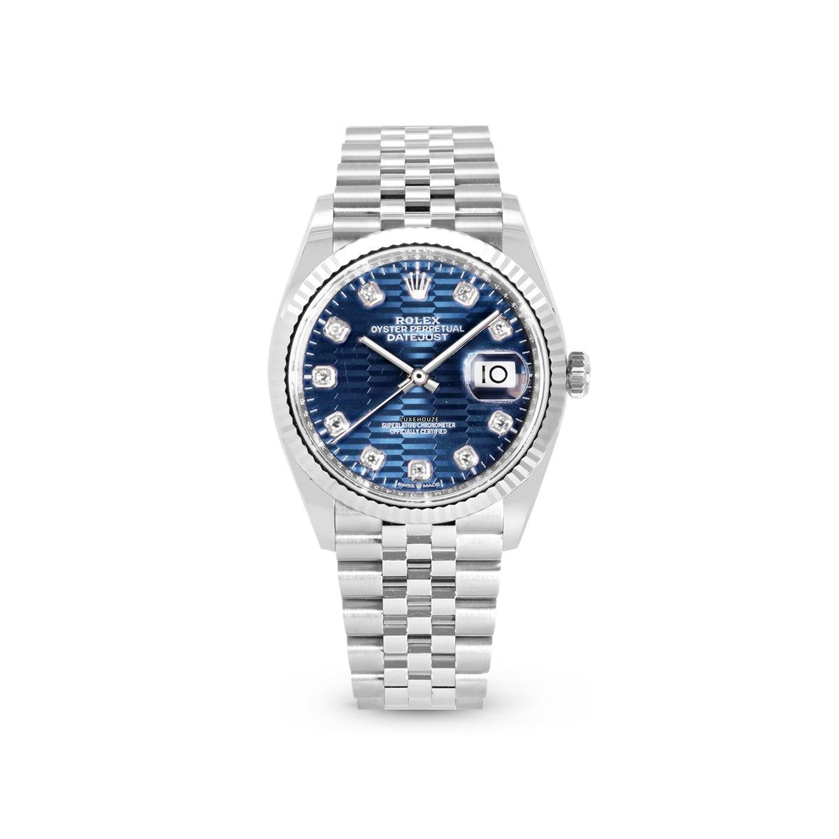 Rolex Datejust 36 126234G Blue Motif Jubilee