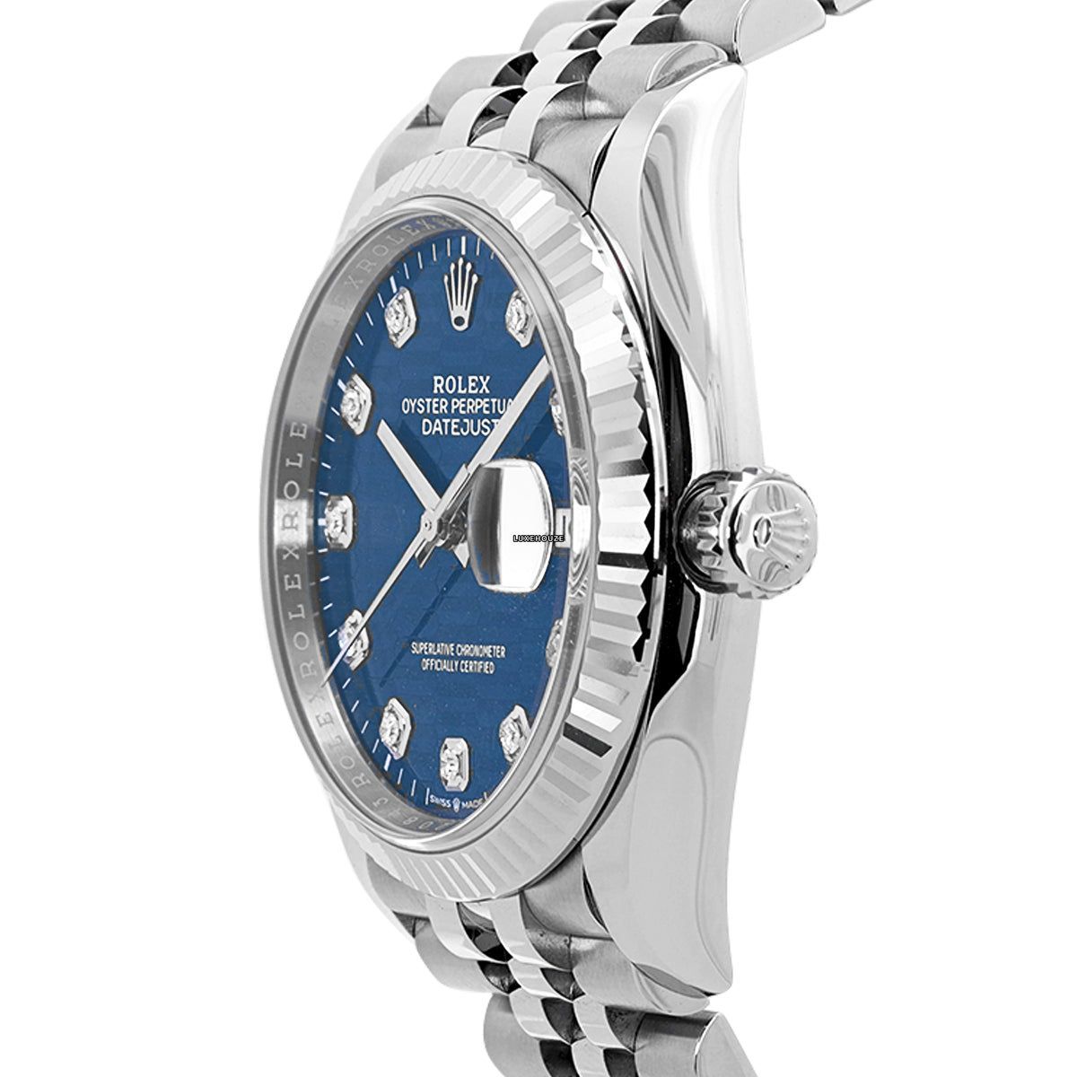 Rolex Datejust 36 126234G Blue Motif Jubilee