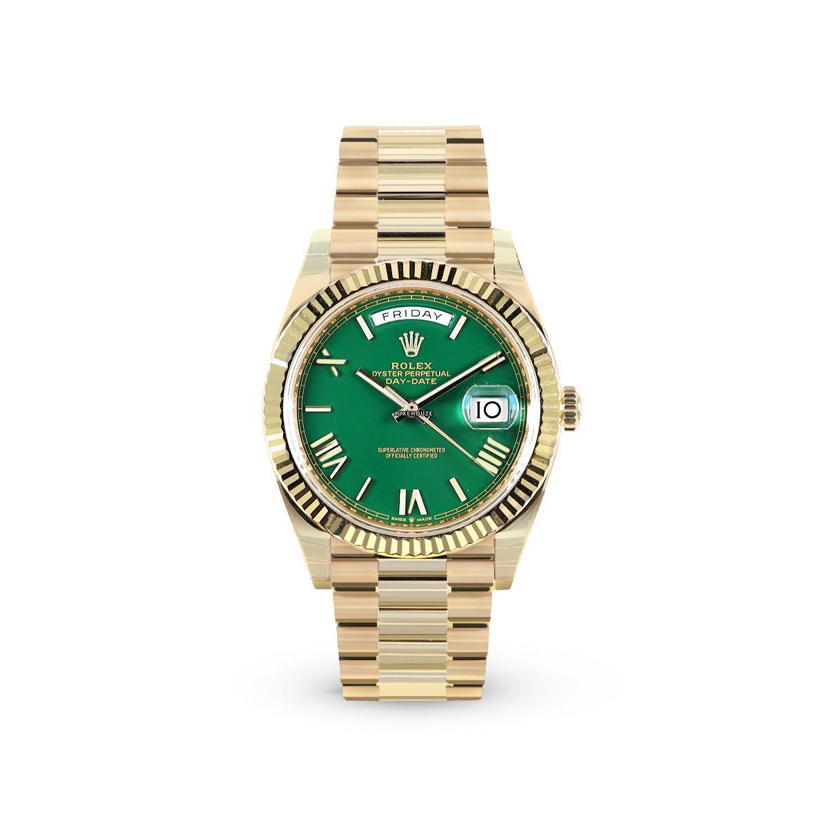 Rolex Day-Date 40 228238 Green Roman Dial