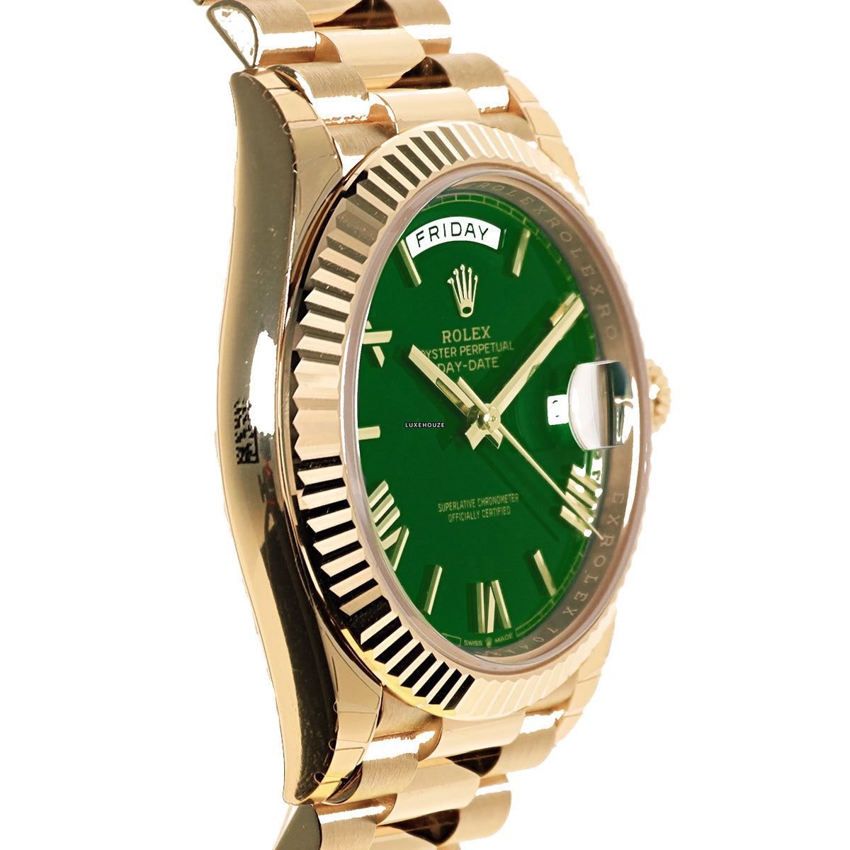 Rolex Day-Date 40 228238 Green Roman Dial