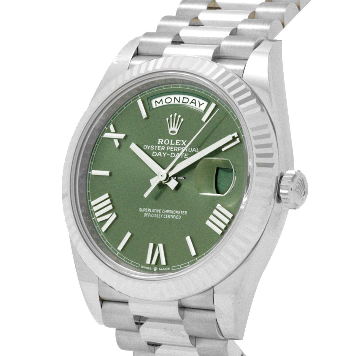 Rolex Day-Date 40 228239 Green Roman