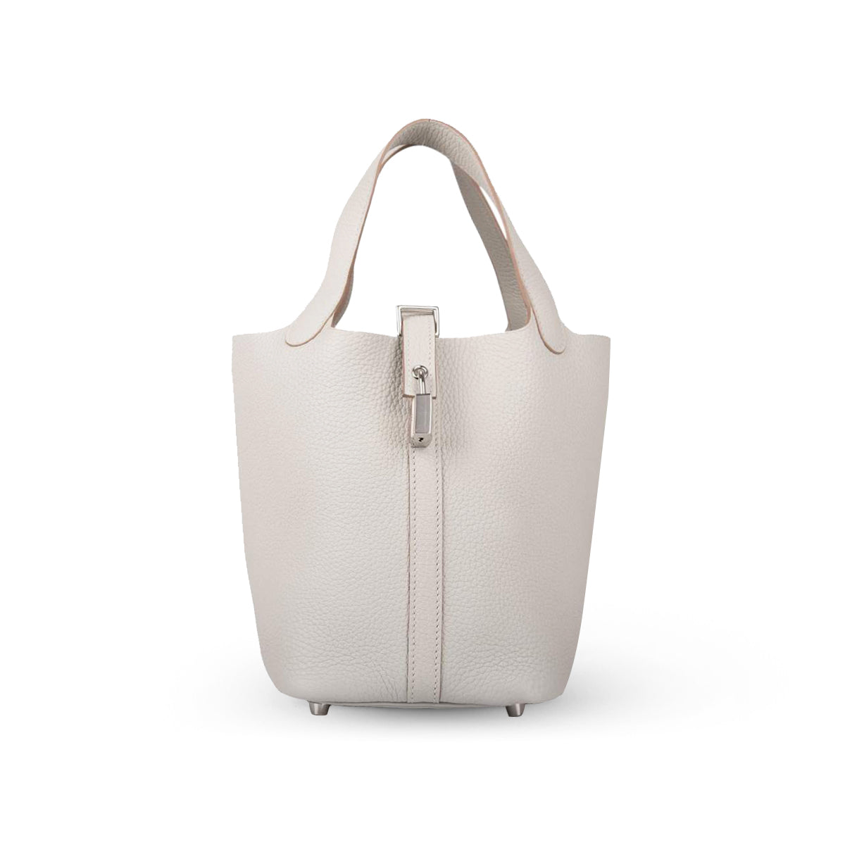 Hermès Picotin 18 Gris Perlè Clemence PHW B