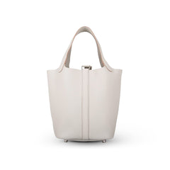 Hermès Picotin 18 Gris Perlè Clemence PHW B
