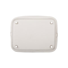 Hermès Picotin 18 Gris Perlè Clemence PHW B
