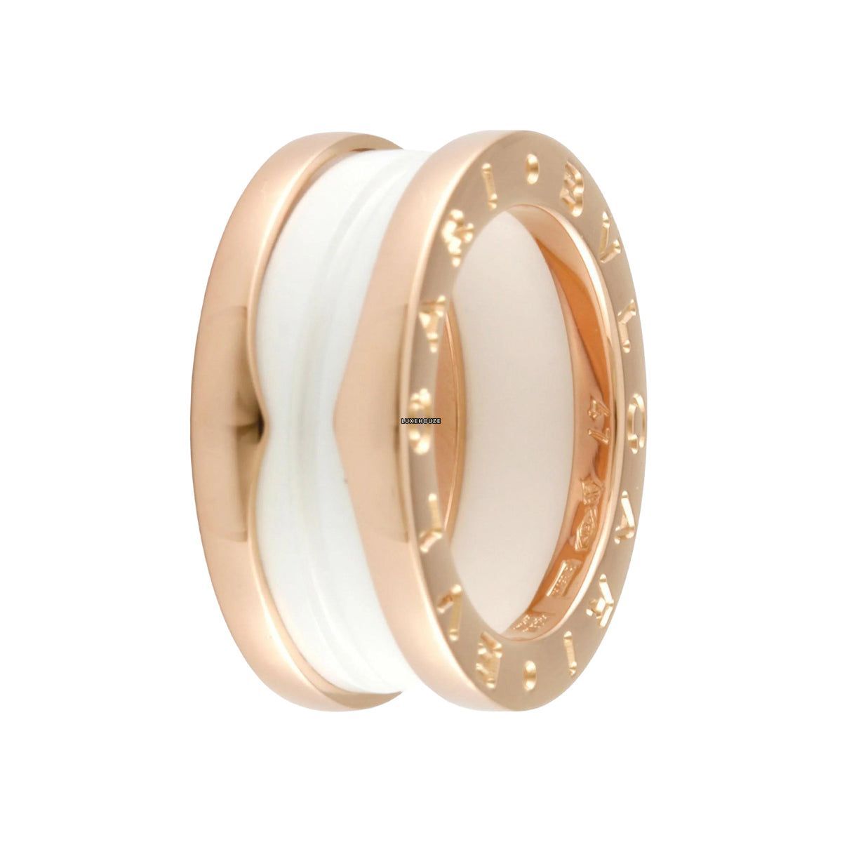 Bulgari B.ZERO1 RING 347011 Rose Gold / Ceramic