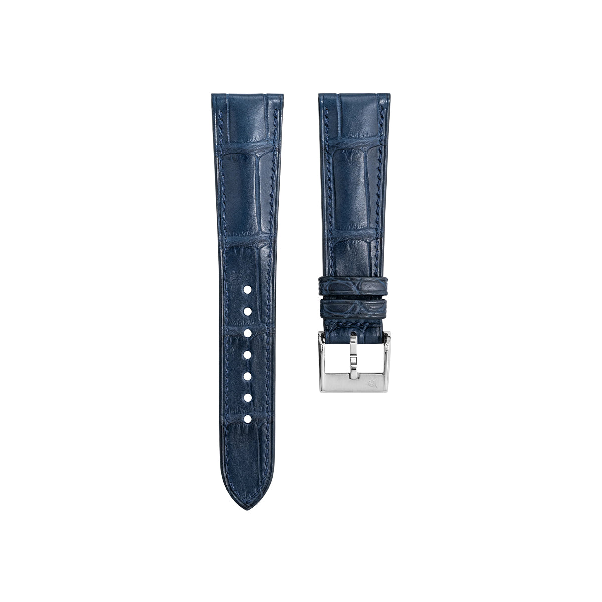 Delugs Matte Navy Alligator Signature Strap