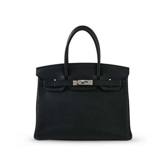 Hermes Birkin 30 Black Togo PHW W