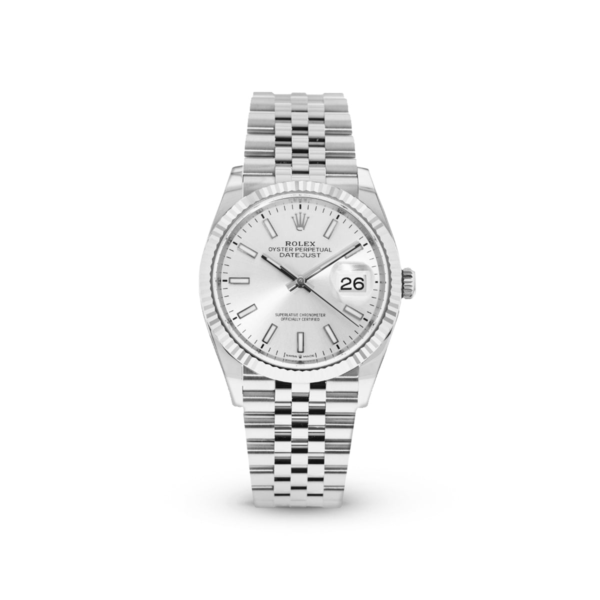 Rolex Datejust 36 126234 Silver Index Jubilee