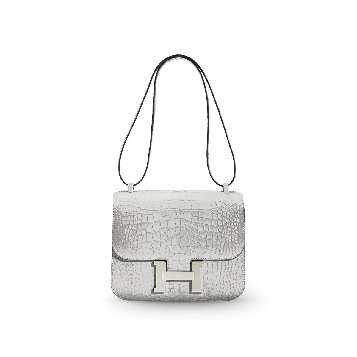 Hermès Constance 24 Gris Perle Alligator Matte PHW A