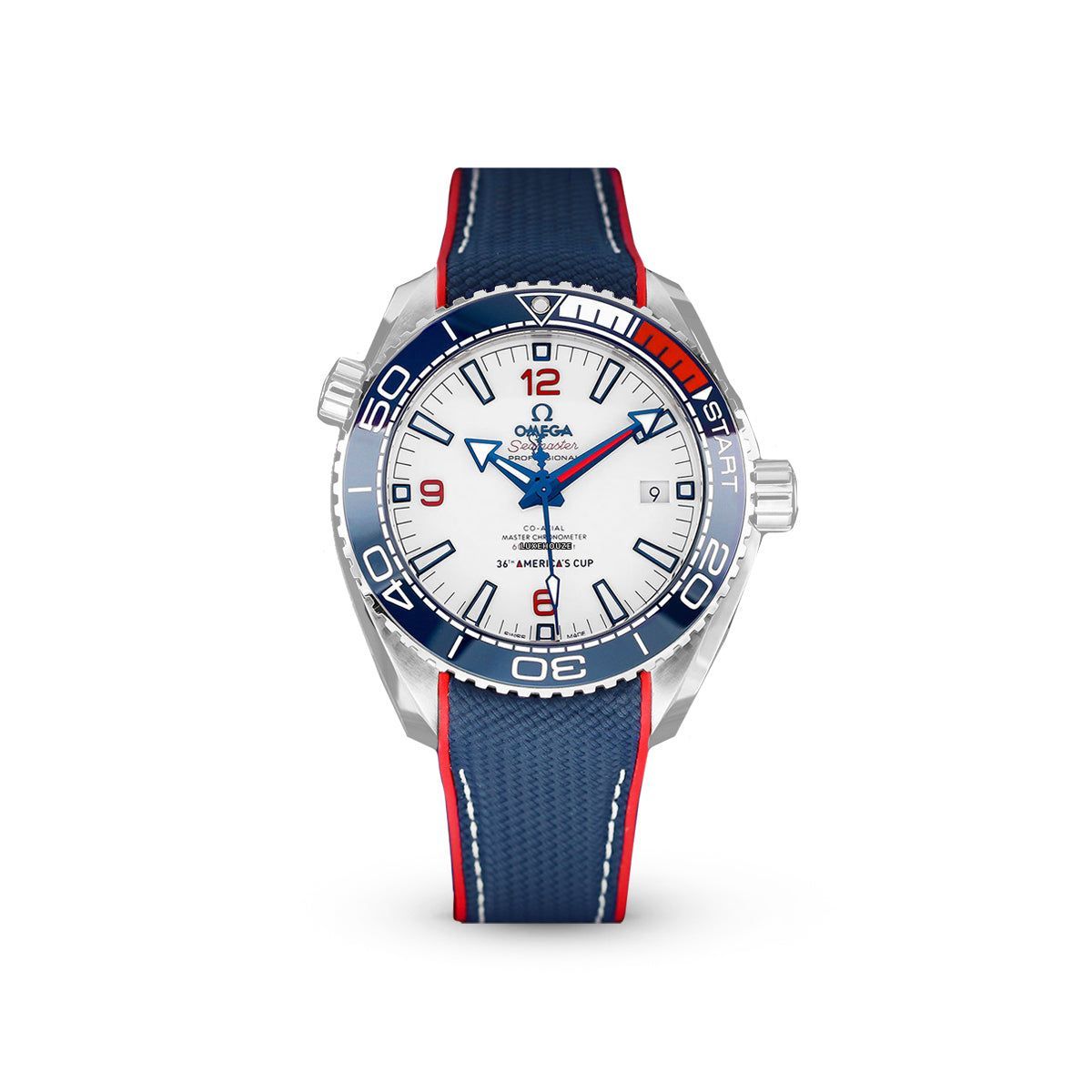 Omega Seamaster America's Cup 21532432104001 White Dial, Blue Strap