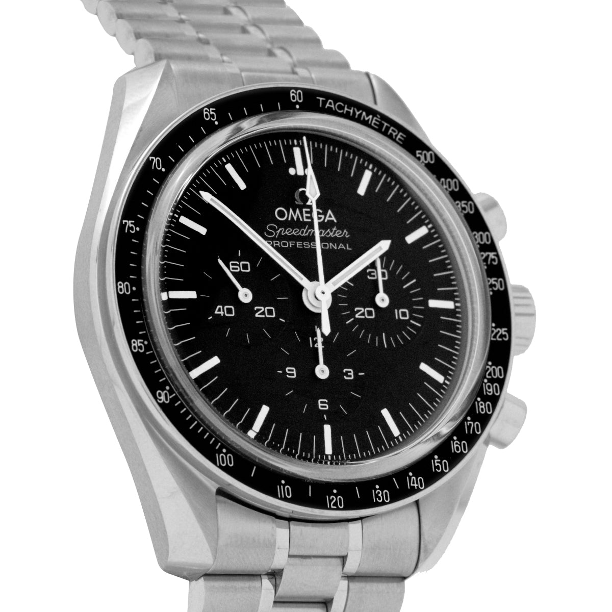 Omega Speedmaster Moonwatch 31030425001002 Black Dial, Bracelet