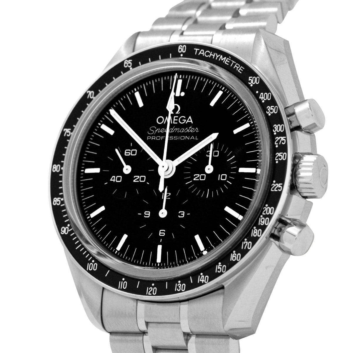 Omega Speedmaster Moonwatch 31030425001002 Black Dial, Bracelet