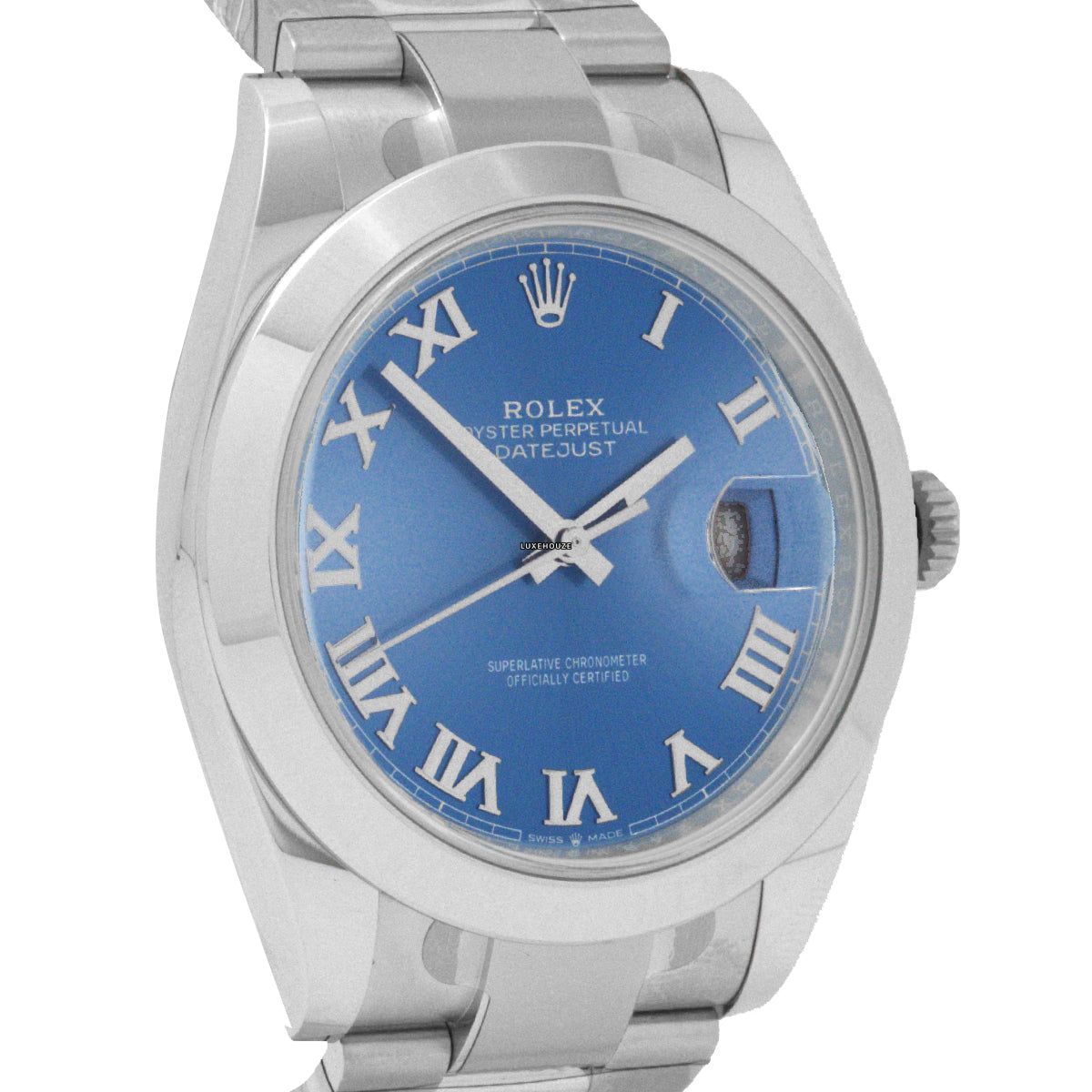 Rolex Datejust 41 126300 Blue Roman Oyster