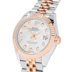 Rolex Lady Datejust 28 279171NG White MOP Jubilee