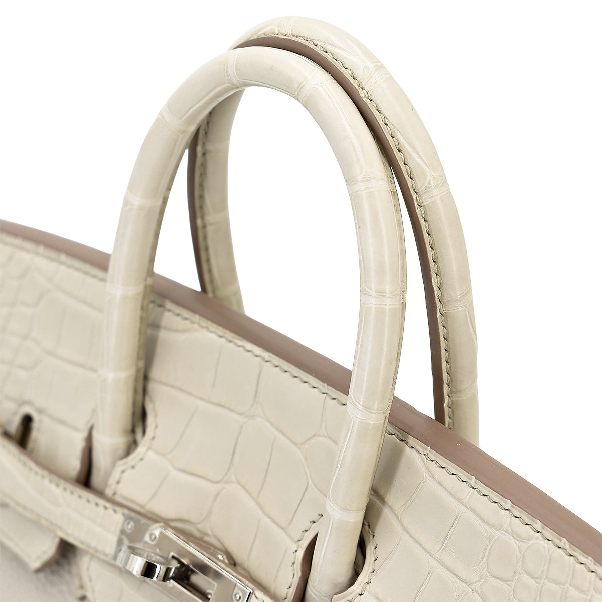 Hermes Birkin 25 Touch Beton Togo Alligator Matte PHW U