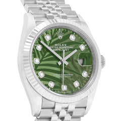 Rolex Datejust 36 126234G Green Palm Jubilee