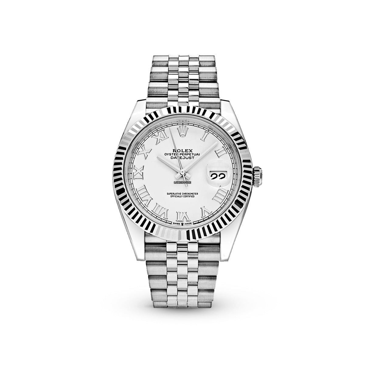 Rolex Datejust 41 126334 White Roman Jubilee