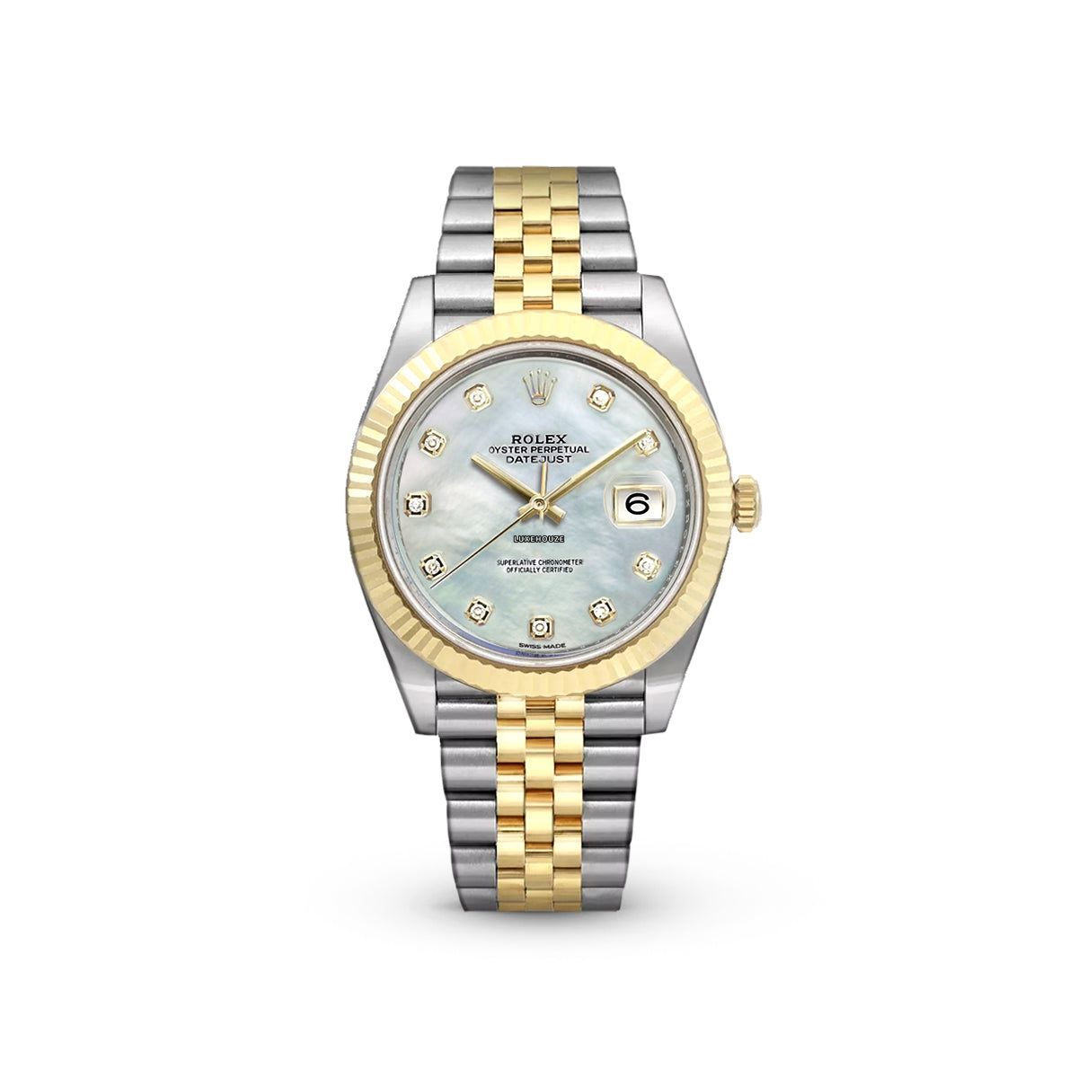 Rolex Datejust 41 126333 White MOP Jubilee