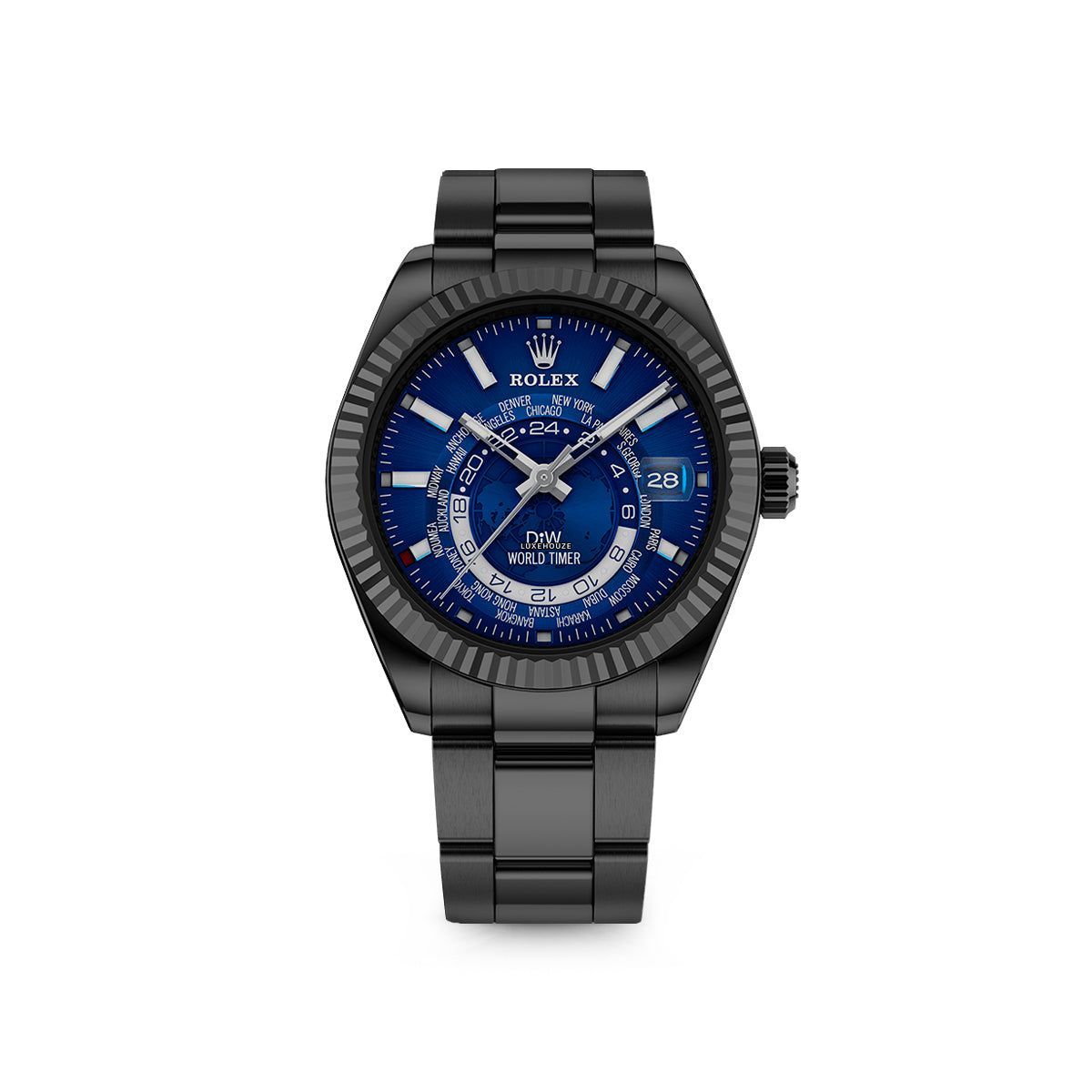 DiW World Timer Black DLC Blue