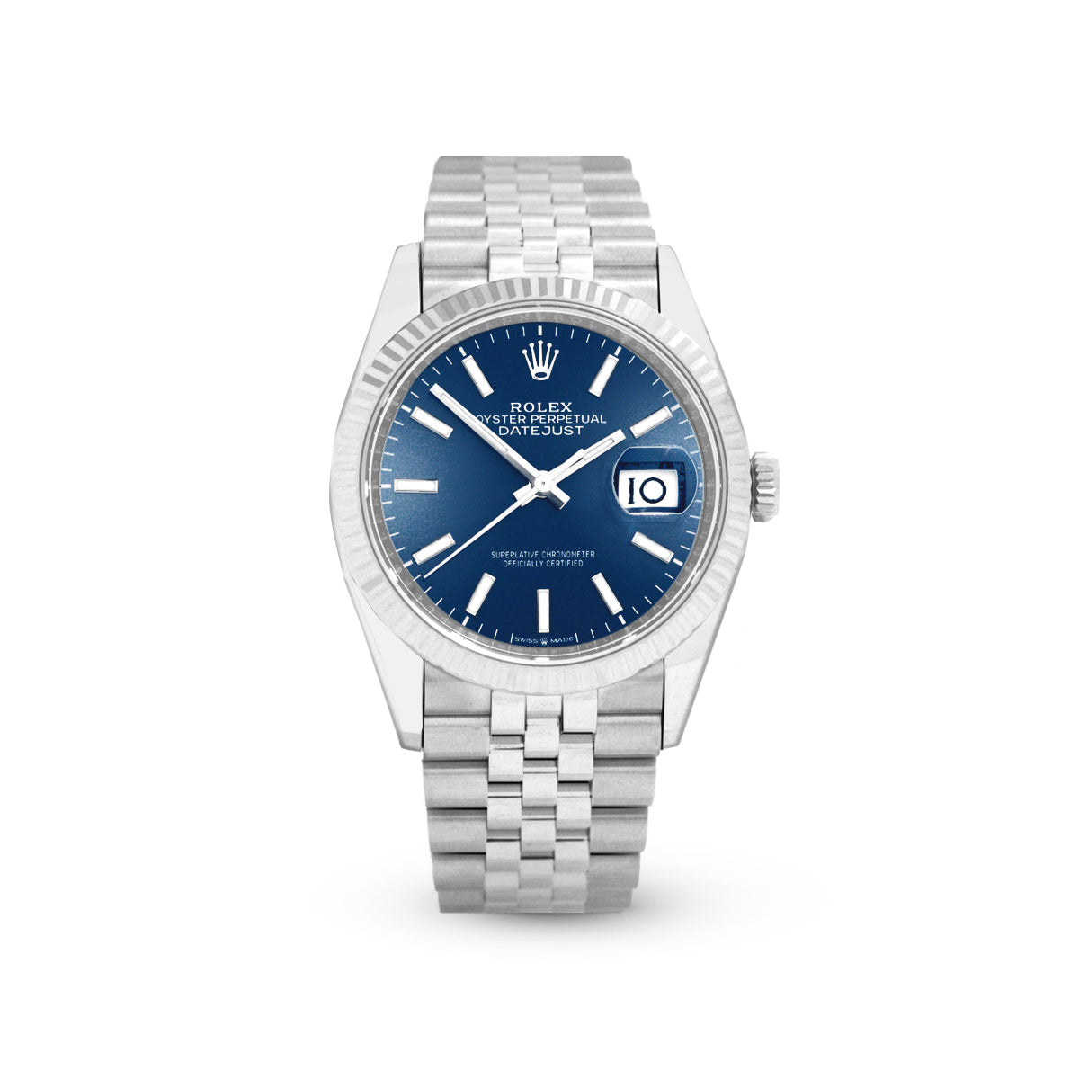 Rolexx Datejust 36 126234 Blue Index Jubilee
