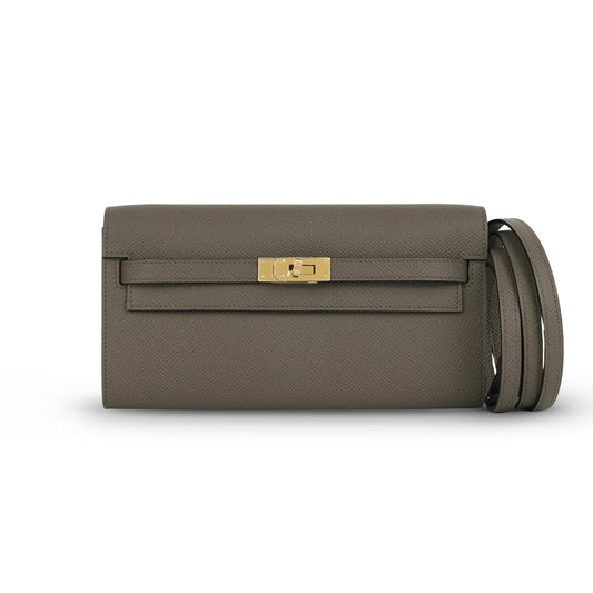 Hermès Kelly to Go Epsom Gris Etain GHW K