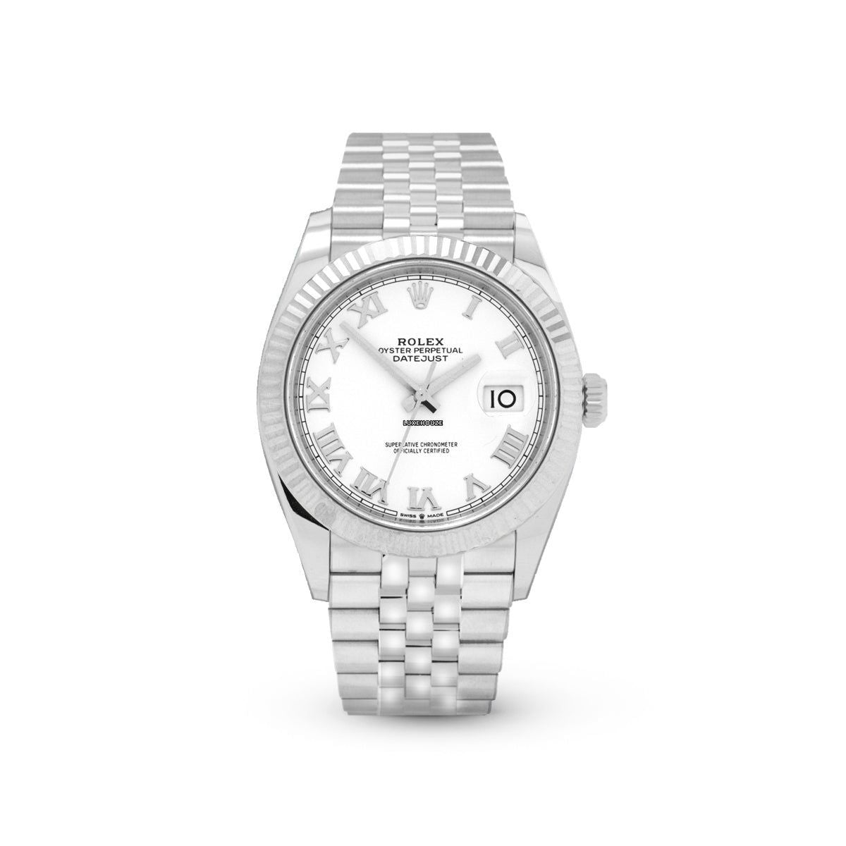 Rolex Datejust 41 126334 White Roman Jubilee