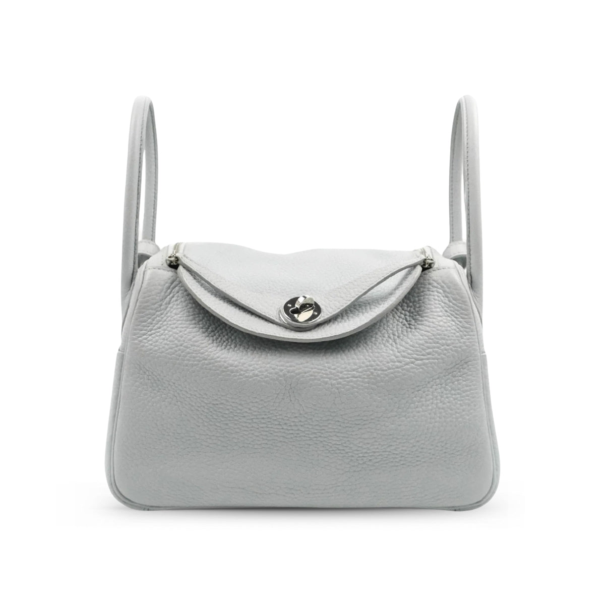 Hermès Lindy 26 Blue Glacier Clemence PHW W