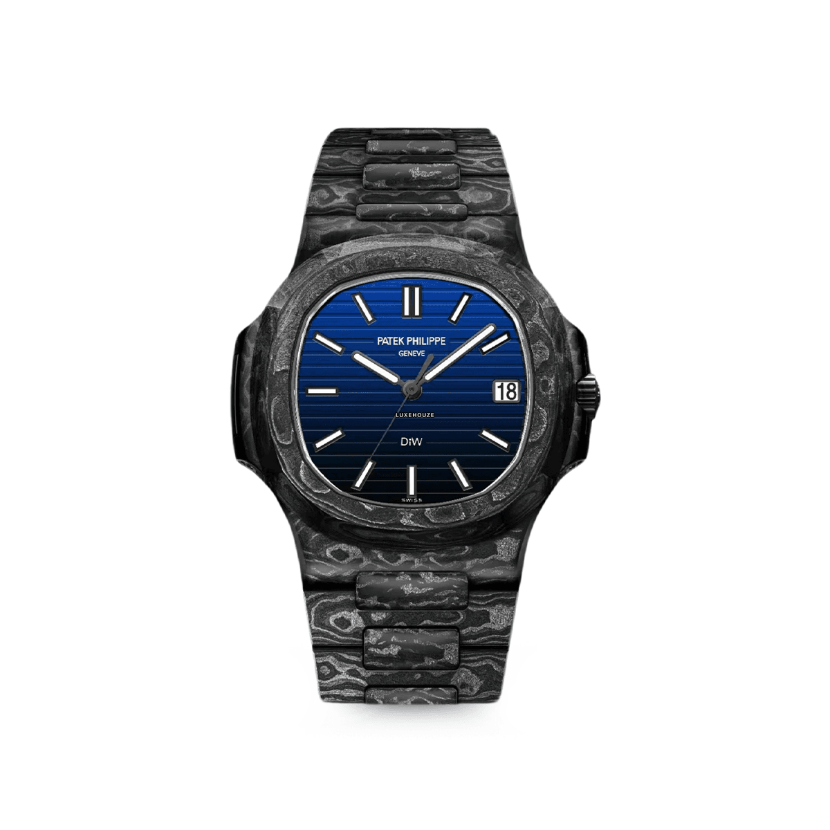 DW Patek Philippe All Carbon G-Blue