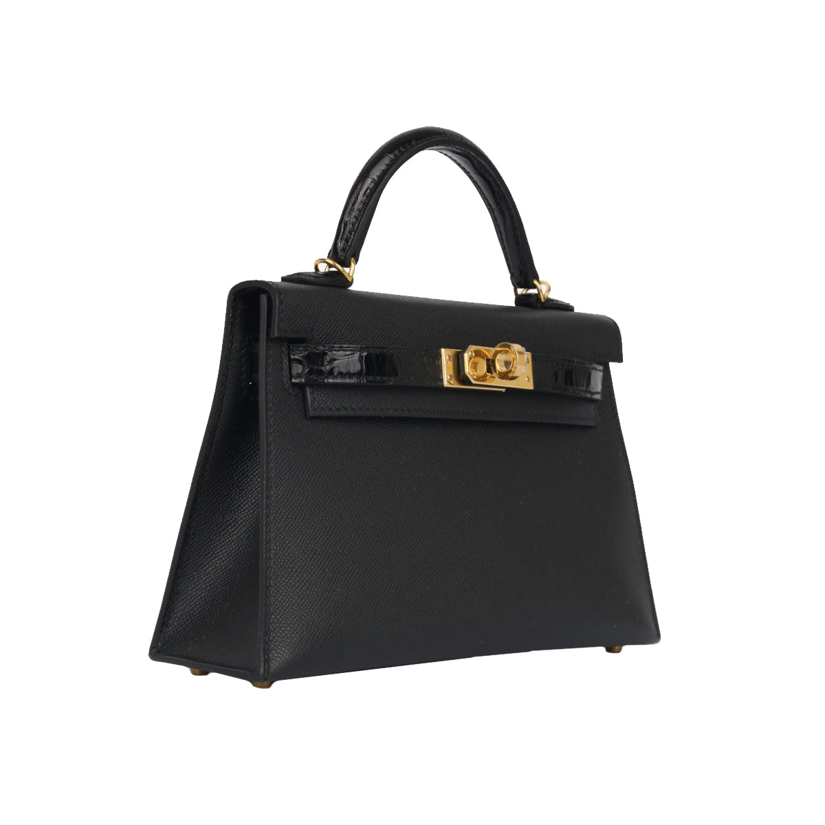 Hermes Kelly 20 Touch Black Madame/ Alligator GHW W