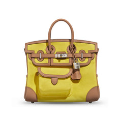 Hermes Birkin 25 Cargo Jaune Citron / Chai PHW B