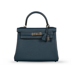 Hermes Kelly 28 Blue De Prusse Togo PHW W