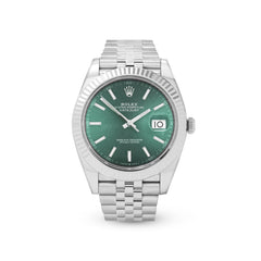 Rolex Datejust 41 126334 Mint Green Index Jubilee