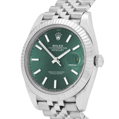 Rolex Datejust 41 126334 Mint Green Jubilee