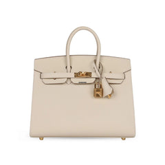 Hermes Birkin 25 Craie Epsom Sellier GHW W