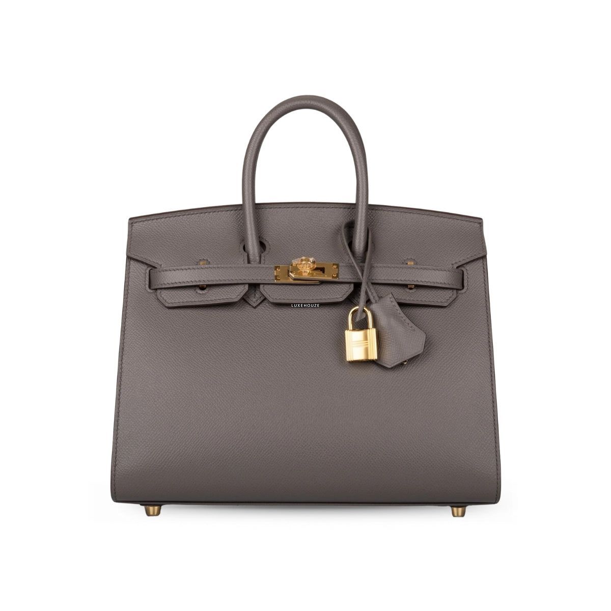 Hermes Birkin 25 Etain Epsom GHW B