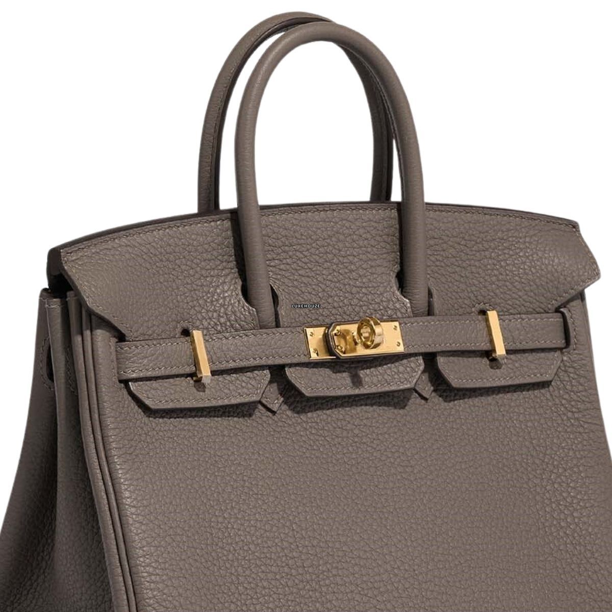 Hermes Birkin 25 Gris Meyer Togo GHW W