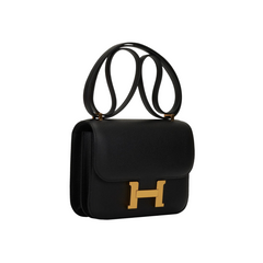 Hermes Constance 18 Black Epsom GHW W