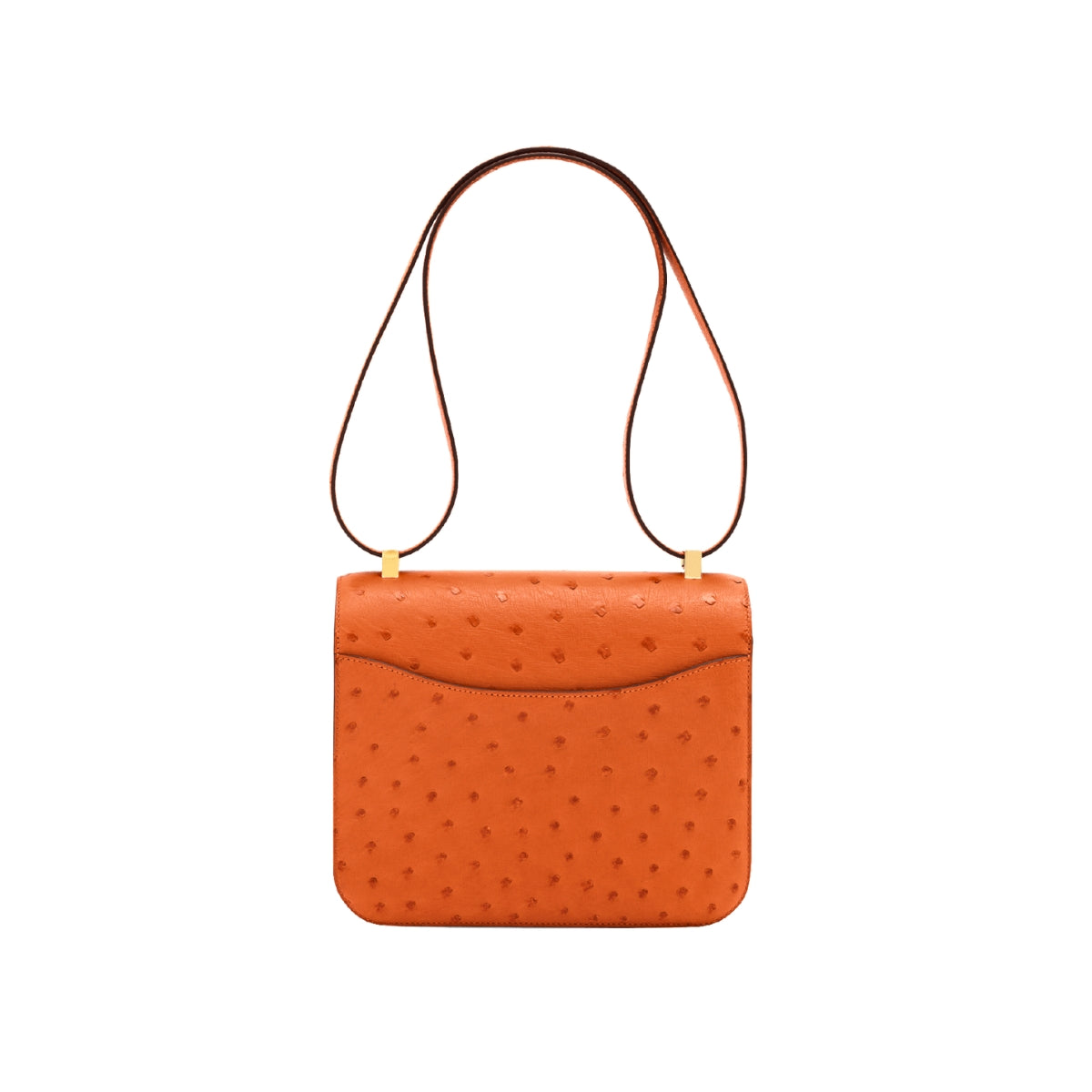 Hermès Constance 24 Orange Ostrich GHW X