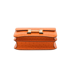 Hermès Constance 24 Orange Ostrich GHW X