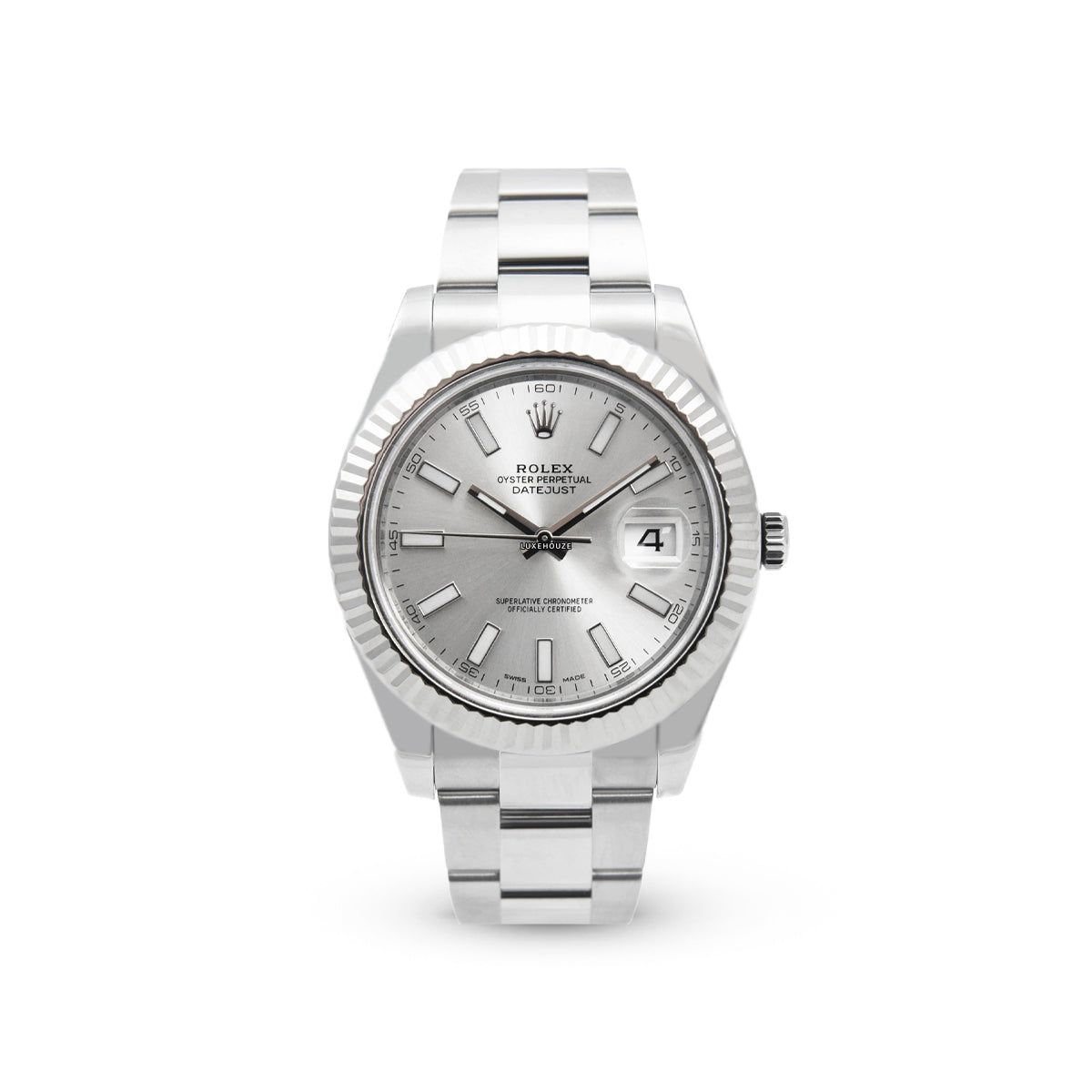 Rolex Datejust 41 116334 Silver Oyster