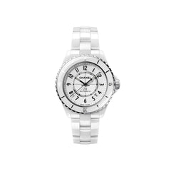 Chanel J12 Calibre 12.1 White Ceramic Date 38 - H5700