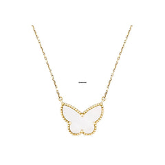 Van Cleef & Arpels Lucky Alhambra butterfly Pendant 18K Yellow Gold Mother-of-pearl VCARD99500