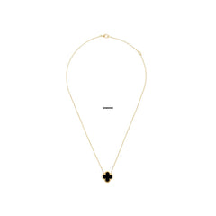 Van Cleef & Arpels Pure Alhambra Pendant 18K Yellow Gold Onyx VCARB13900 