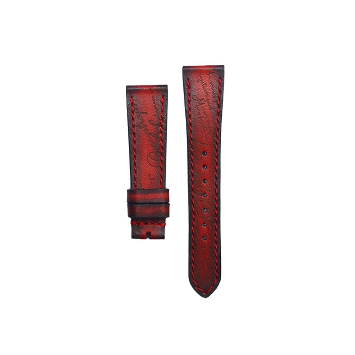 Gunny Strap Red Patina Scritto